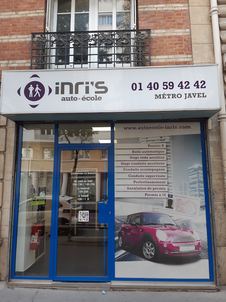 Auto-Ecole INRI'S Métro Javel - N°1 du Permis Accéléré