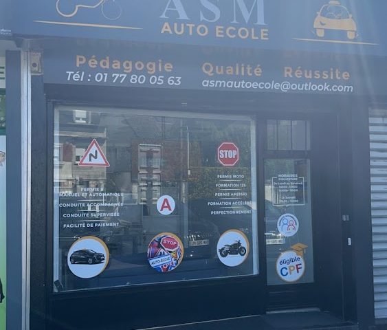 ASM Auto-école - Domont - +33 1 77 80 05 63