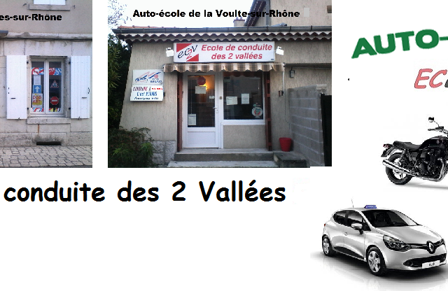 Ecole de Conduite des Deux Vallées - La Voulte-sur-Rhône - +33 4 75 62 24 14