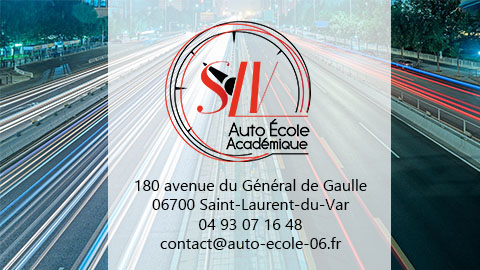 Auto - École Académique Slv - Saint-Laurent-du-Var - +33 4 93 07 16 48