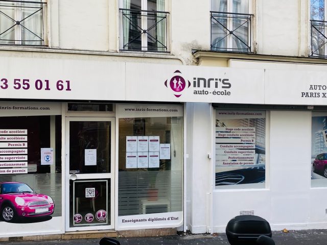 Auto-Ecole INRI'S République - Paris - +33 1 43 55 01 61
