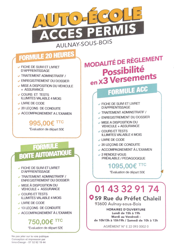 AUTO ECOLE ACCES PERMIS
