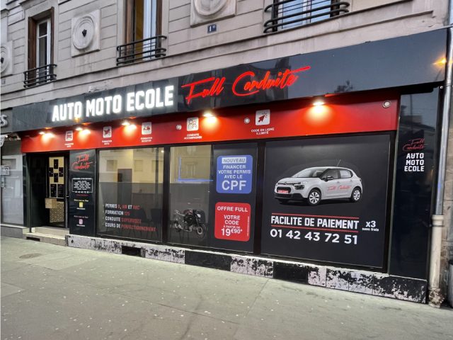 Auto ecole full conduite 93 - Saint-Denis - +33 1 48 09 39 89