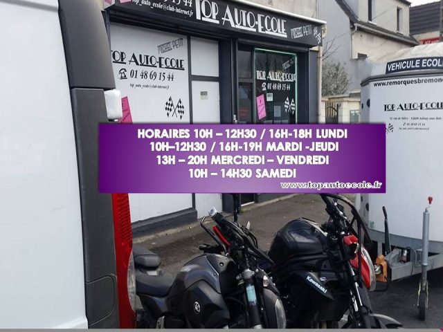 Top auto école - Aulnay-sous-Bois - +33 9 50 00 92 33