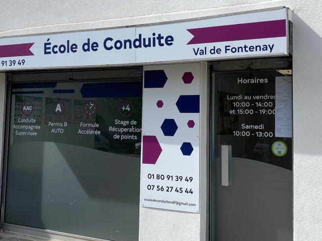 Ecole de Conduite Val de Fontenay ECVF - Fontenay-sous-Bois - +33 1 80 91 39 59