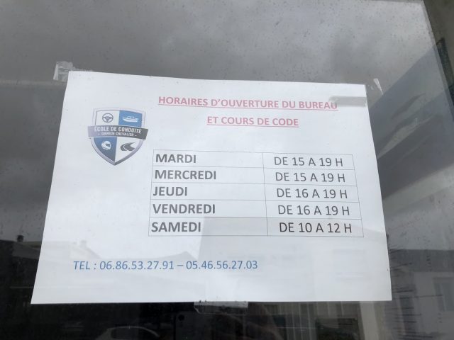 Ecole de Conduite Chevalier Damien Tasdon - La Rochelle - +33 5 46 56 27 03
