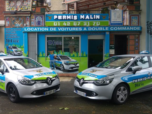 Permis Malin - Montreuil - Location de voitures auto-école à double commande - Montreuil - +33 1 42 87 31 70