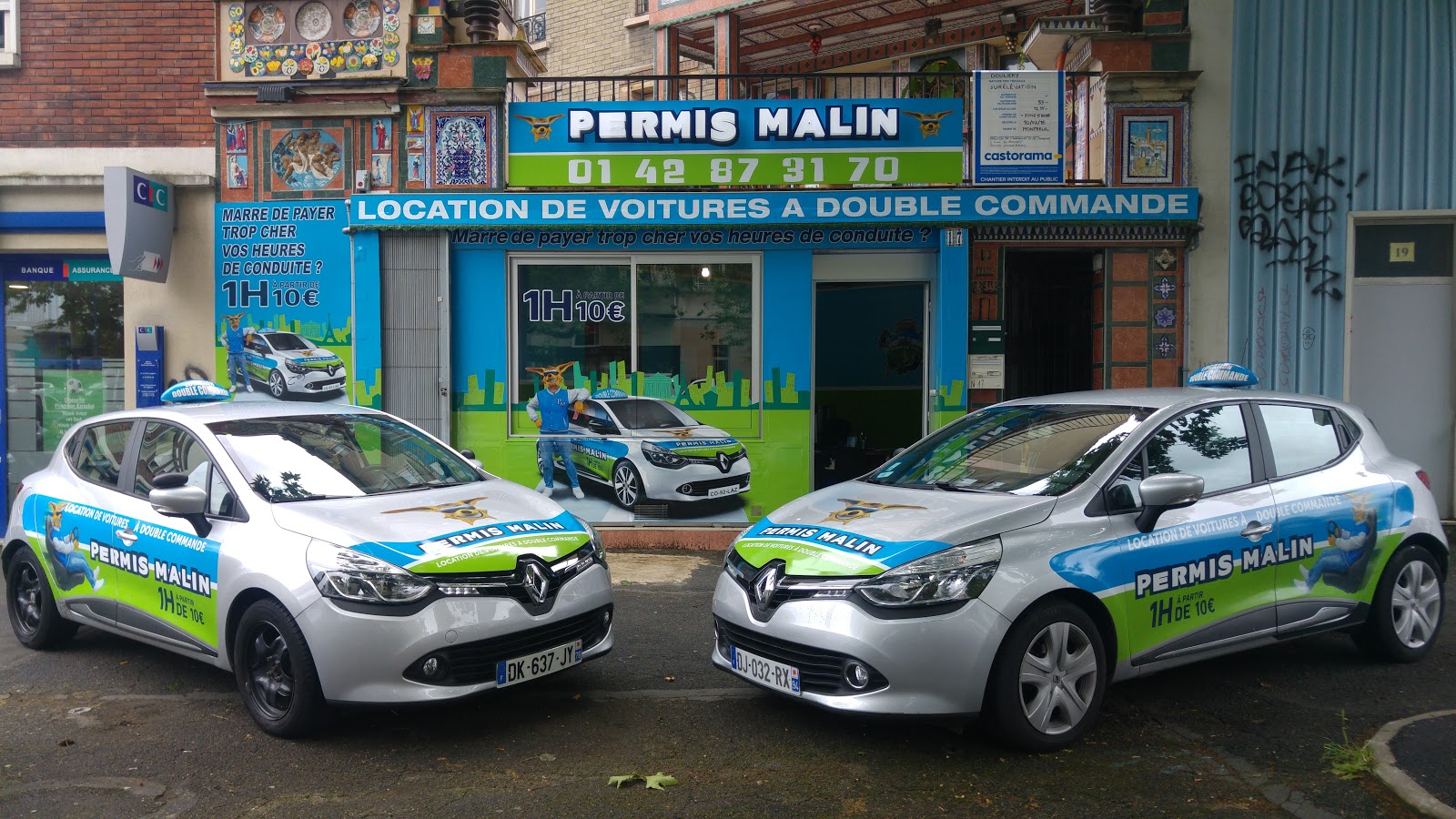 Permis Malin - Montreuil - Location de voitures auto-école à double commande