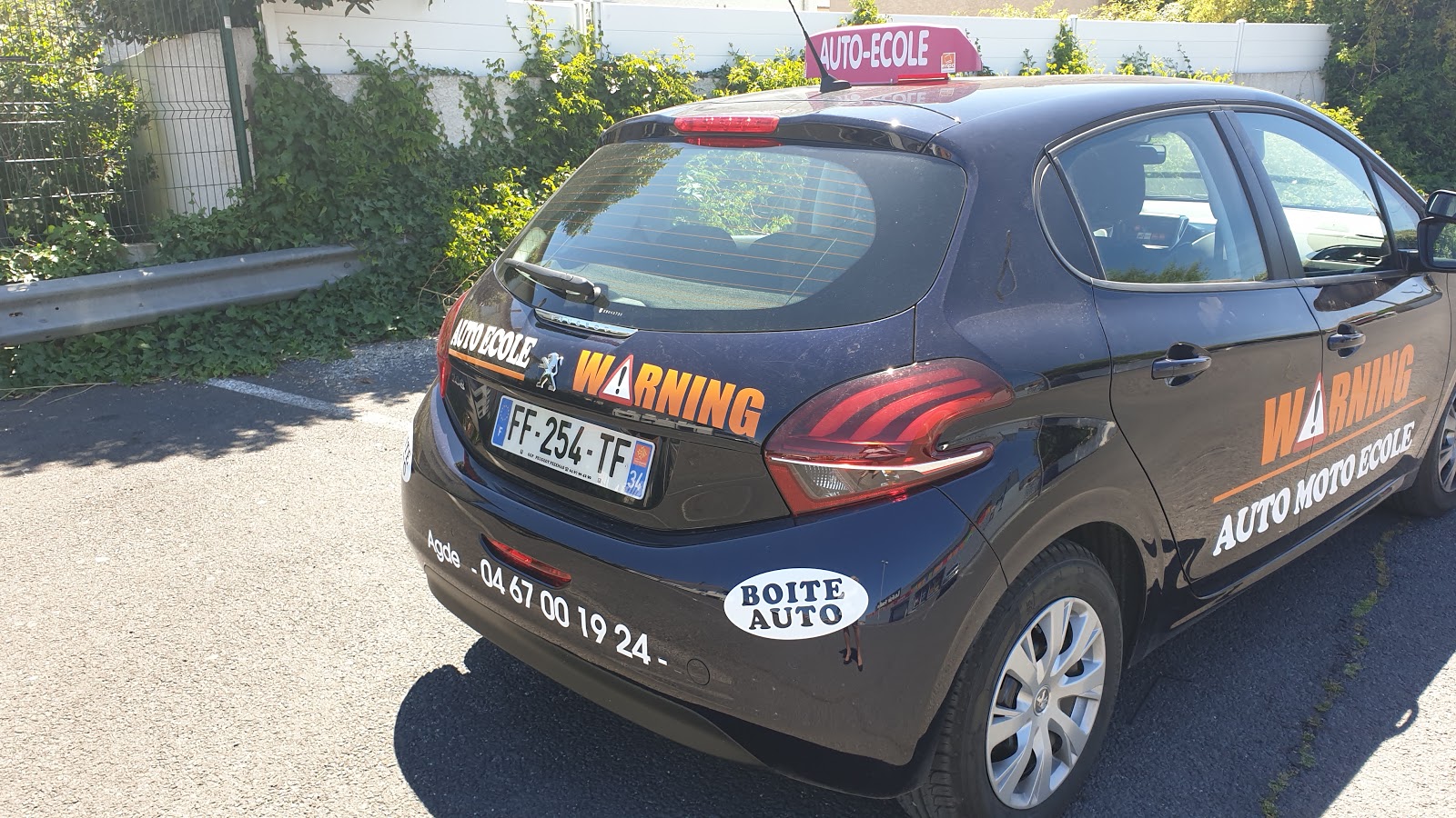 Auto-Ecole Warning