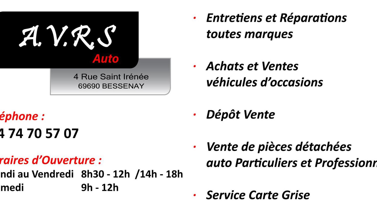 AVRS Auto Bessenay