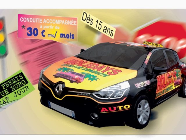 Auto école HOLIDAYS permis auto moto bateau remorque BSR stage code - Corbigny - +33 3 86 20 19 84