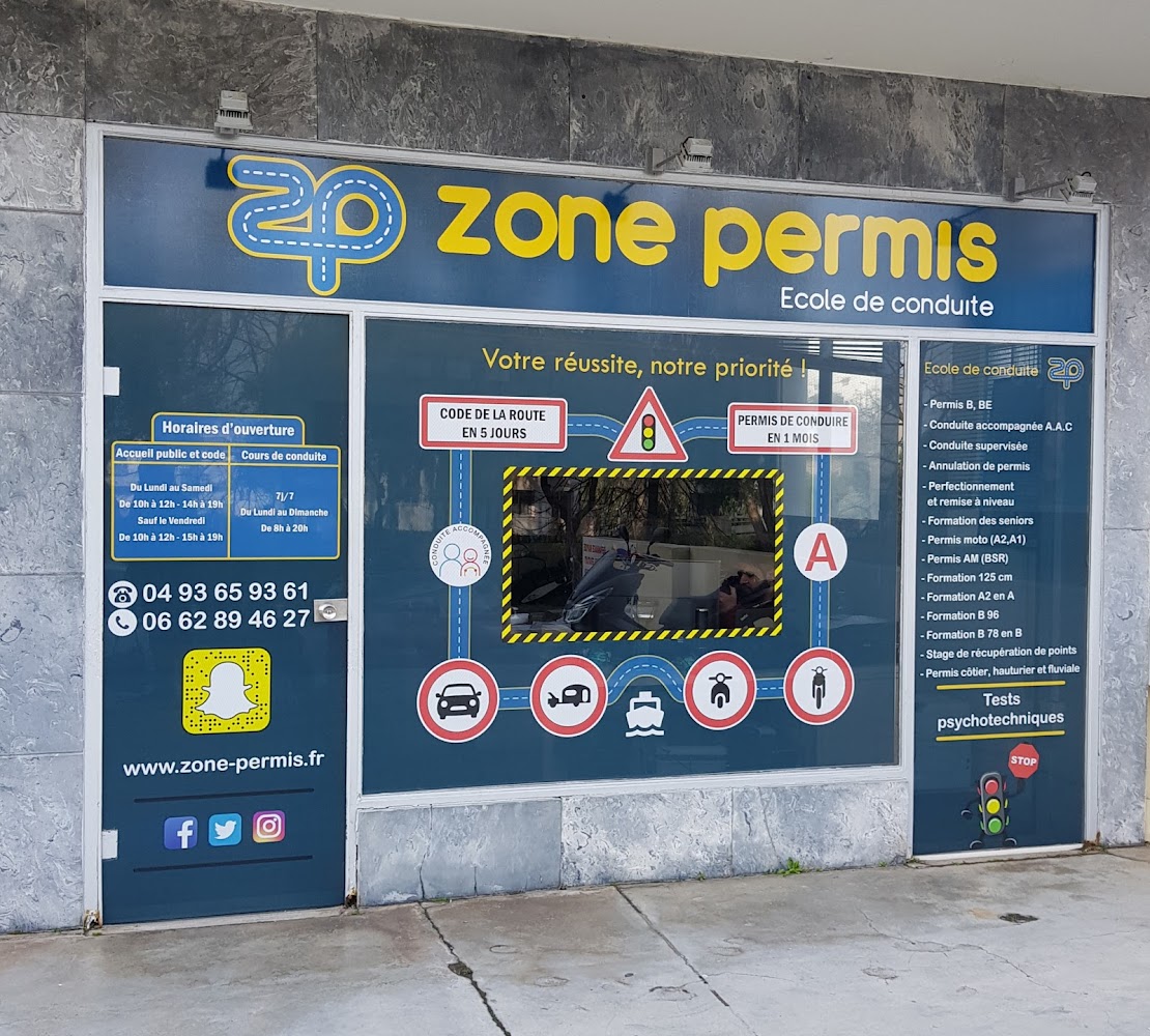 Auto Moto Bateau école : ZONE PERMIS