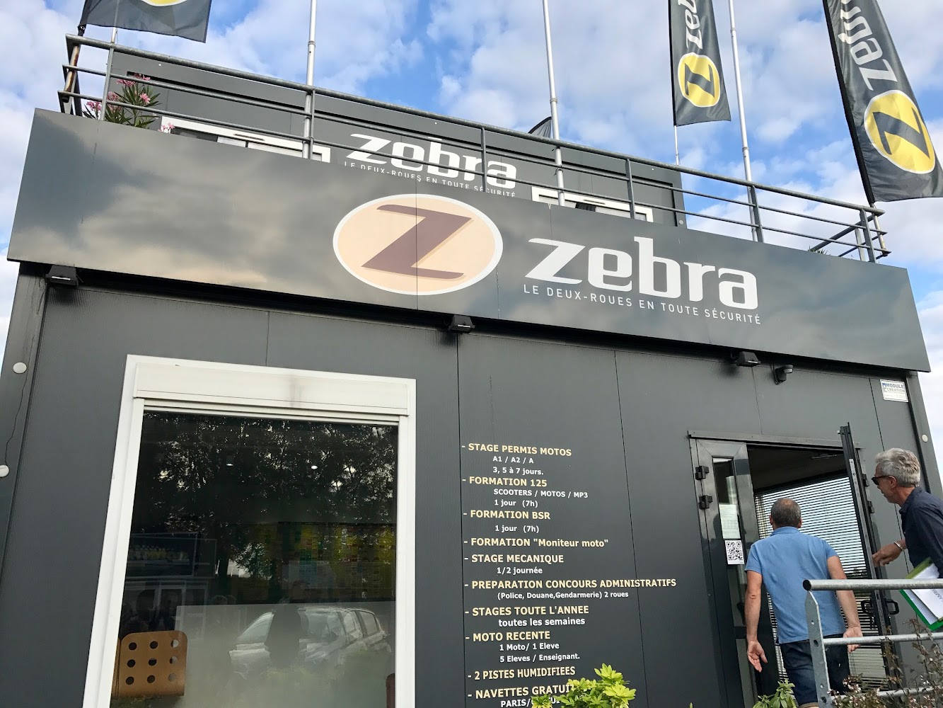 Zebra moto école
