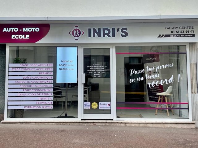 Auto-Moto-Ecole INRI'S Gagny Centre - N°1 du Permis Accéléré - Gagny - +33 1 41 53 91 41
