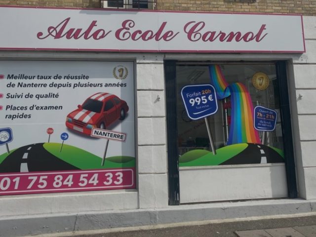 Auto-École Carnot - Nanterre - +33 1 75 84 54 33
