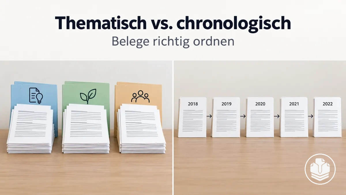 Vergleich der thematischen und chronologischen Gliederung eines Literaturreviews.